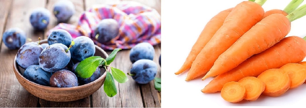 carote e prugne
