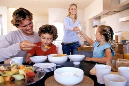 prima colazione famiglia