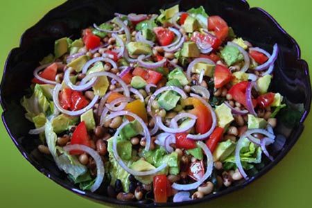 insalata fagioli avocado