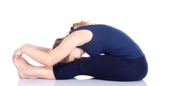 Seated forward bend pose