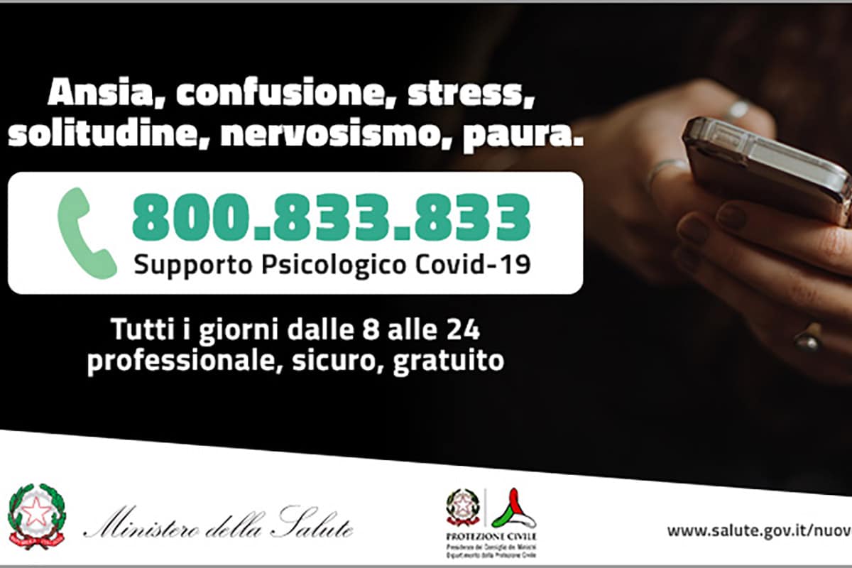 numero supporto psicologico