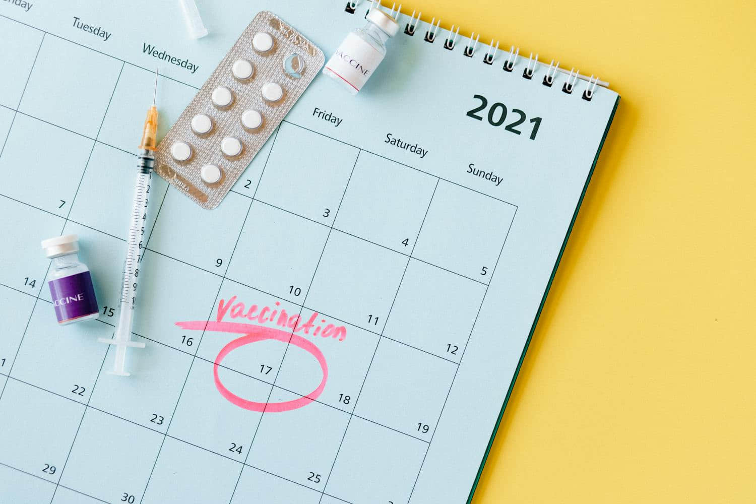 calendario delle vaccinazioni 2021