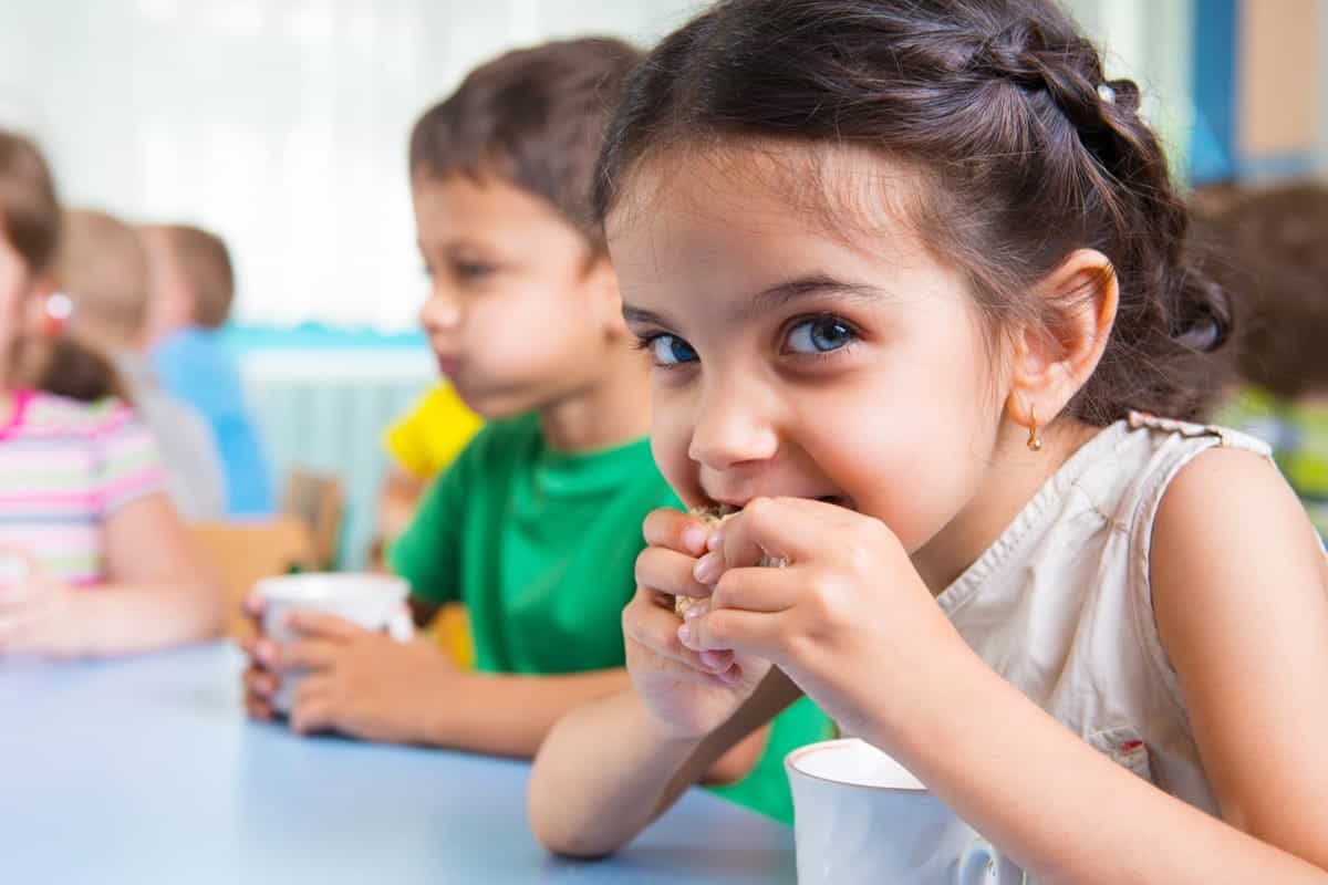 merenda coi bambini