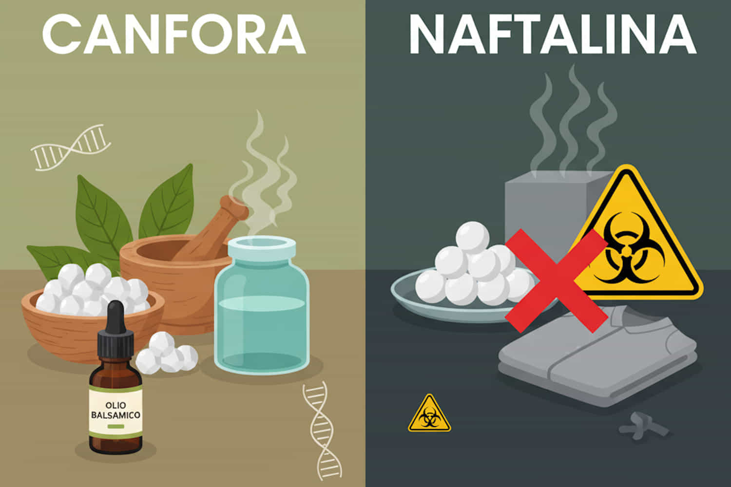 canfora e naftalina non sono la stessa cosa