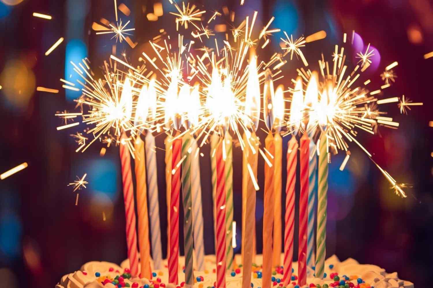 candele scintillanti