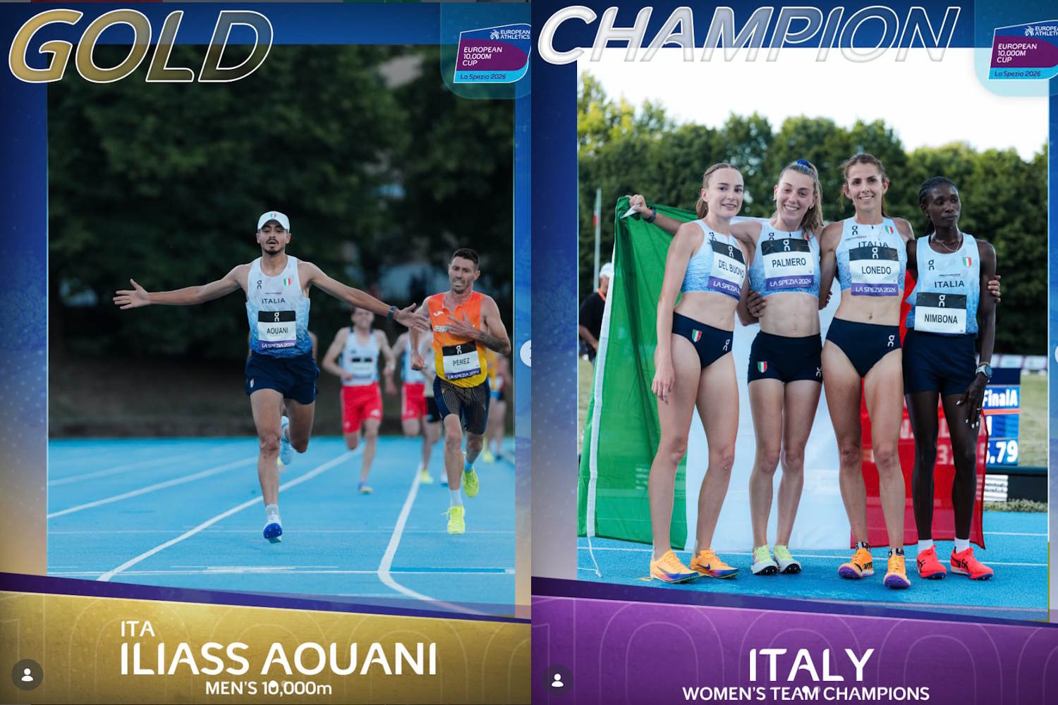 pioggia medaglie atletica coppa europa