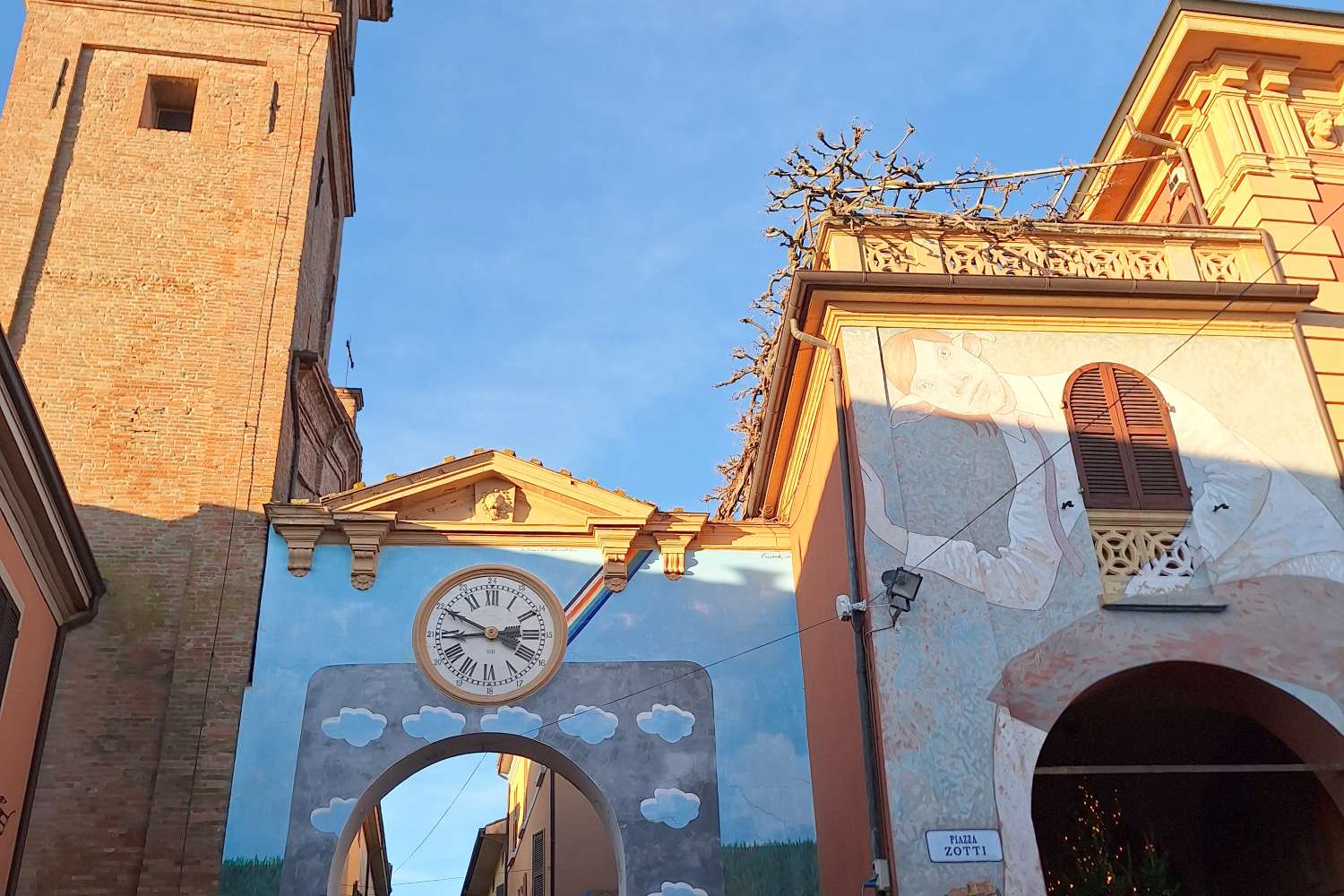 Un giorno tra i vicoli dipinti di Dozza, il borgo dei murales in Emilia-Romagna dove ogni muro racconta una storia dominato dalla Rocca Sforzesca e circondato da colline panoramiche