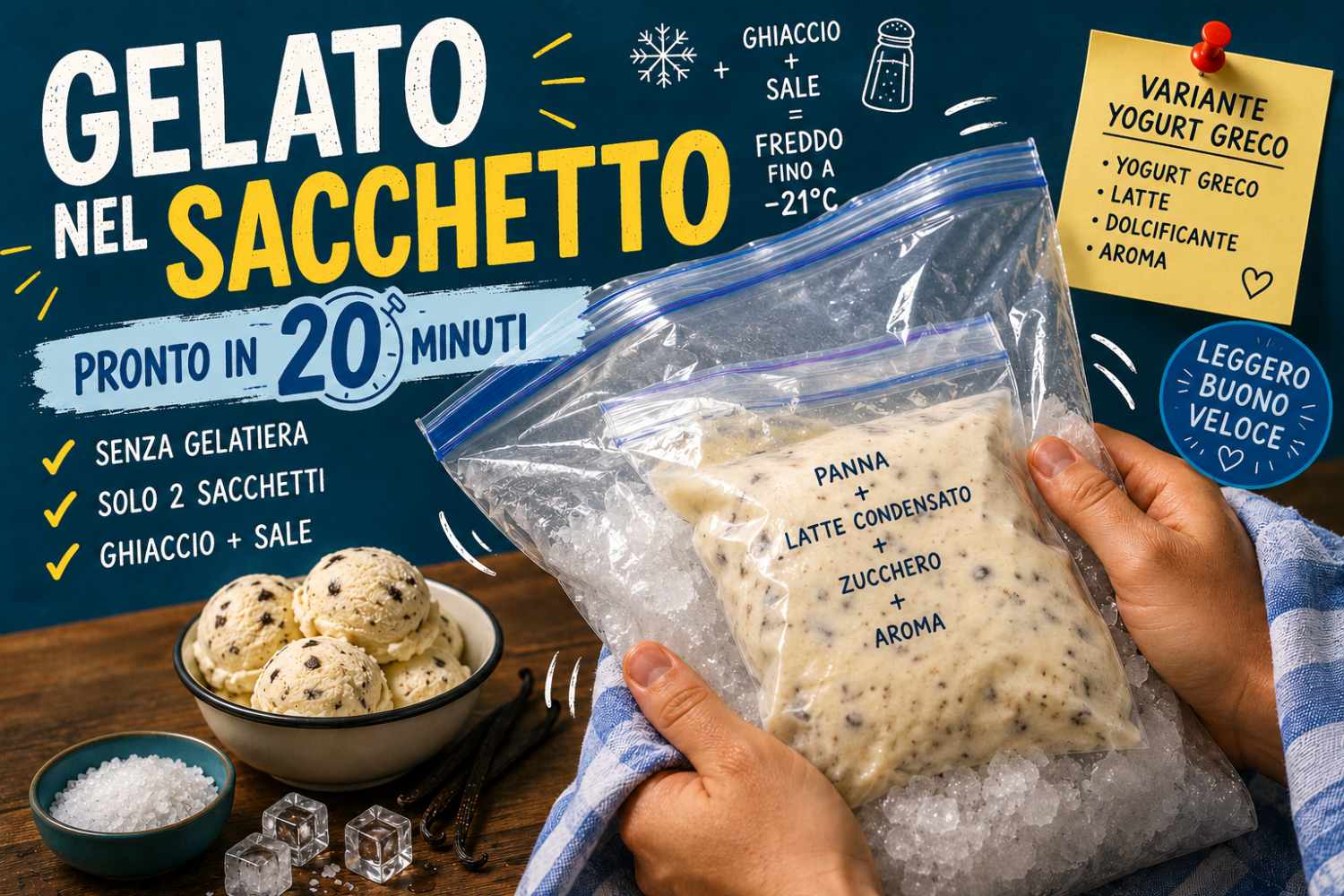 gelato in sacchetto