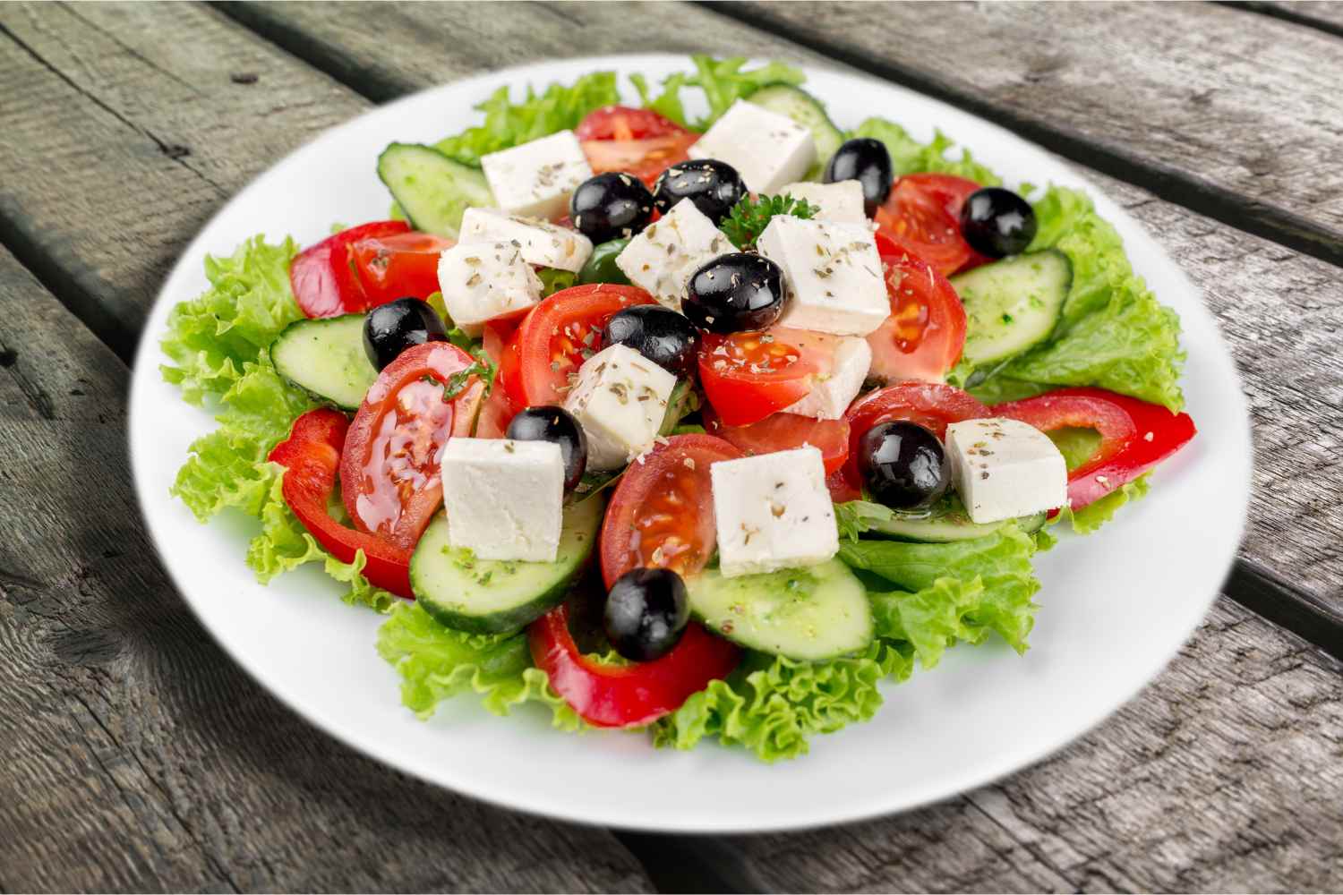 insalata greca senza cipolle
