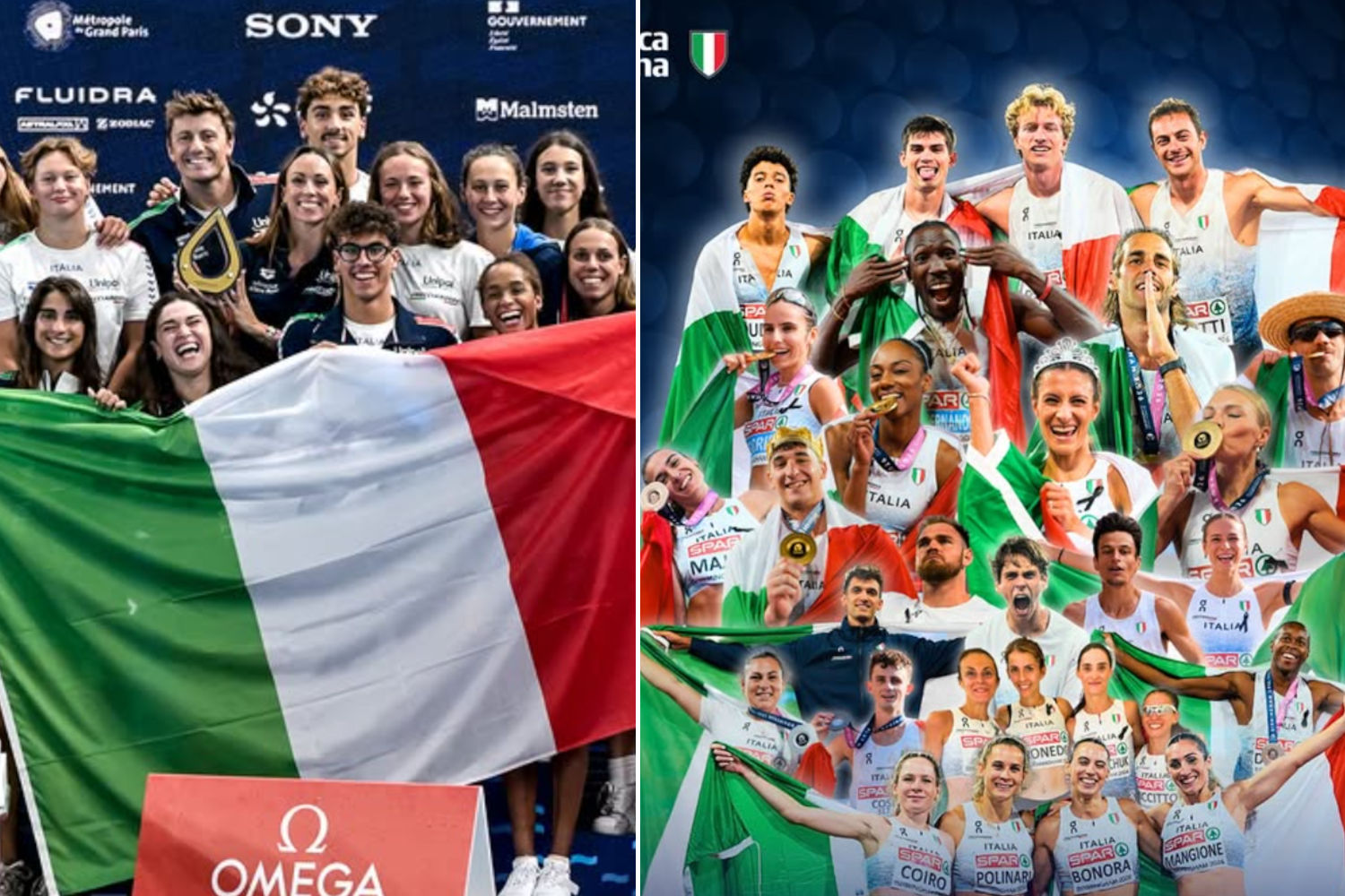 L'Italia domina lo sport europeo: 1° posto nel medagliere d'atletica, 43 medaglie nel nuoto a Parigi e il trionfo di Manila Esposito nella ginnastica nonostante il body shaming.
