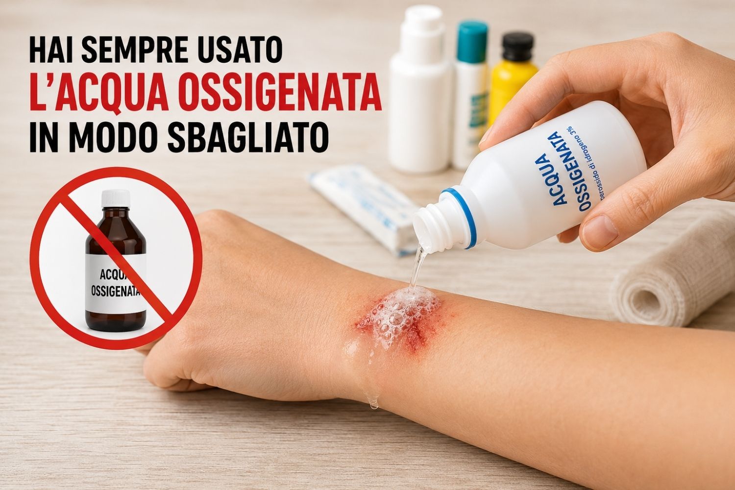 acqua ossigenata utilizzo improprio