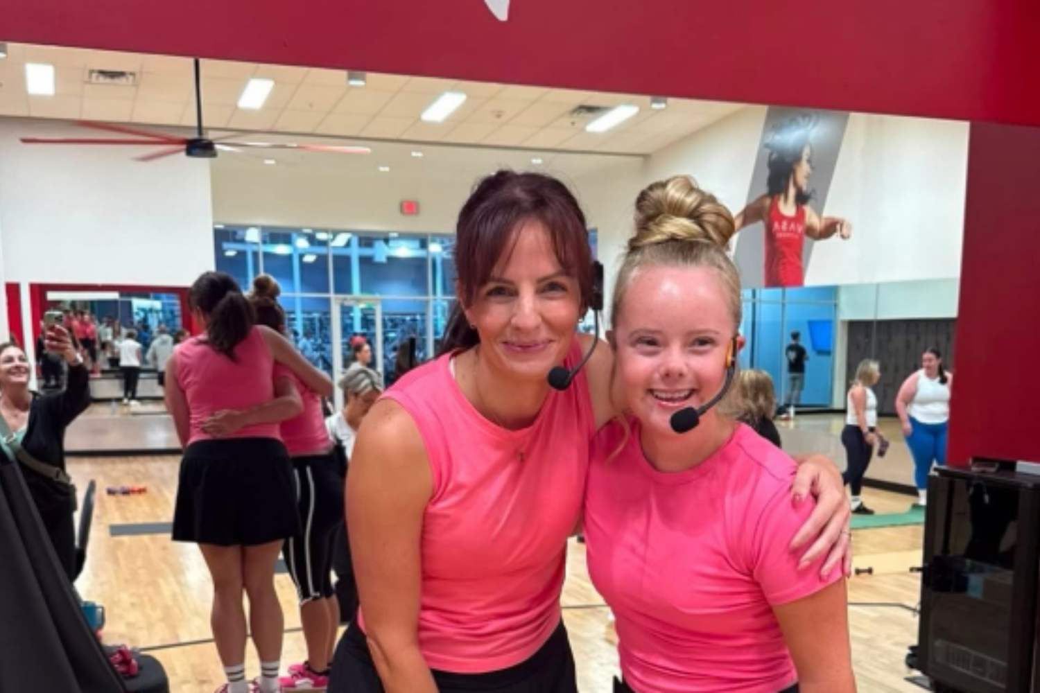 Prima istruttrice di fitness con sindrome di Down