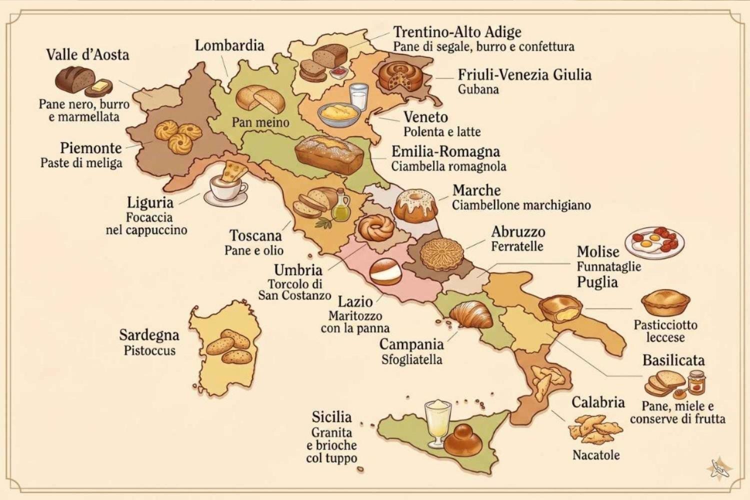 mappa colazioni italia