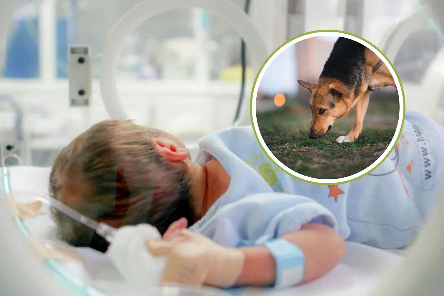 cagnolina salva neonato