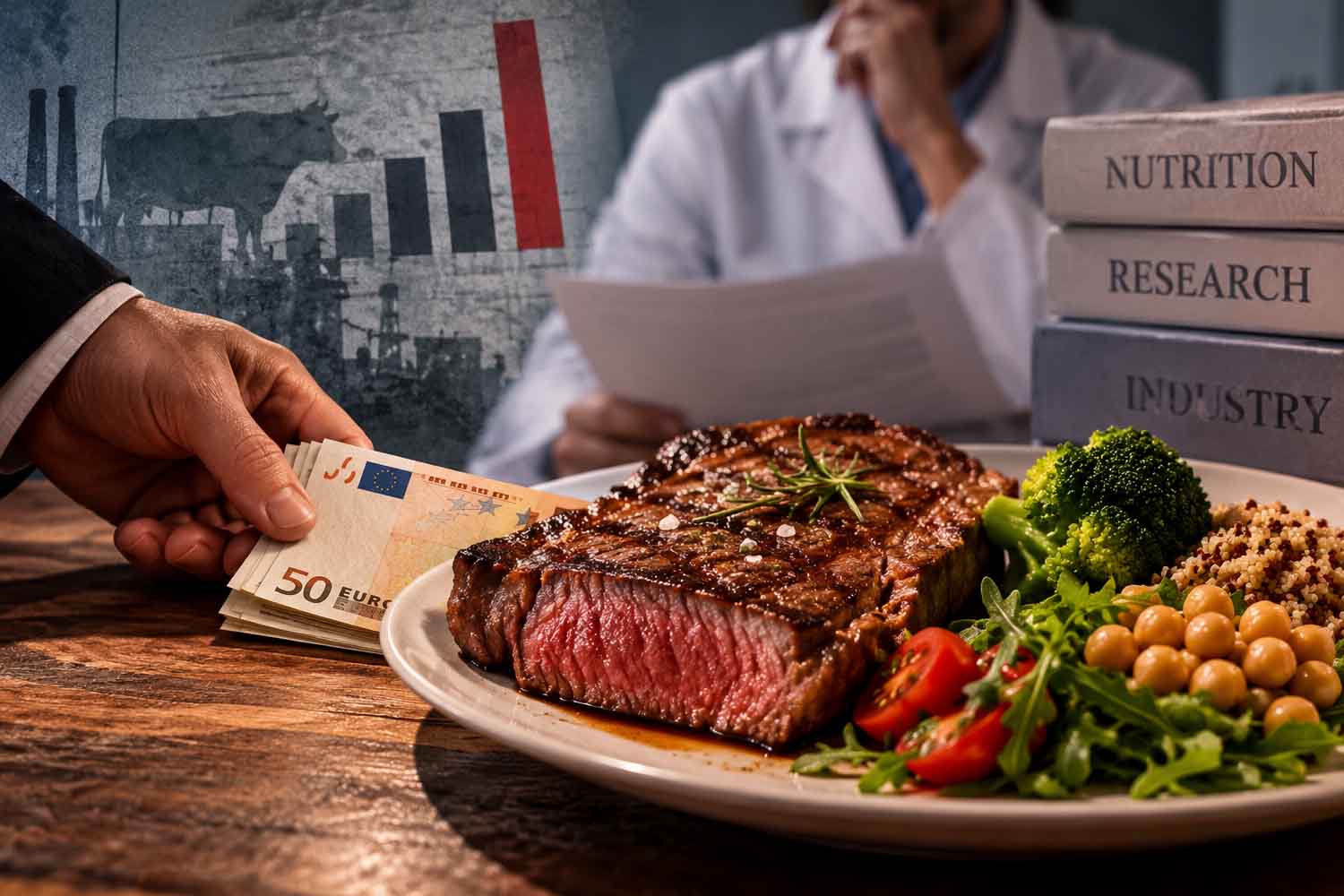industrie e ricerche sulla dieta sana e carni rosse